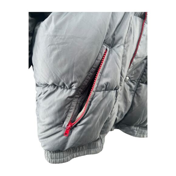 Vintage L.L. Bean Jim Whittaker Down Puffer Jacket Men’s L Gray Red USA - Picture 8 of 16